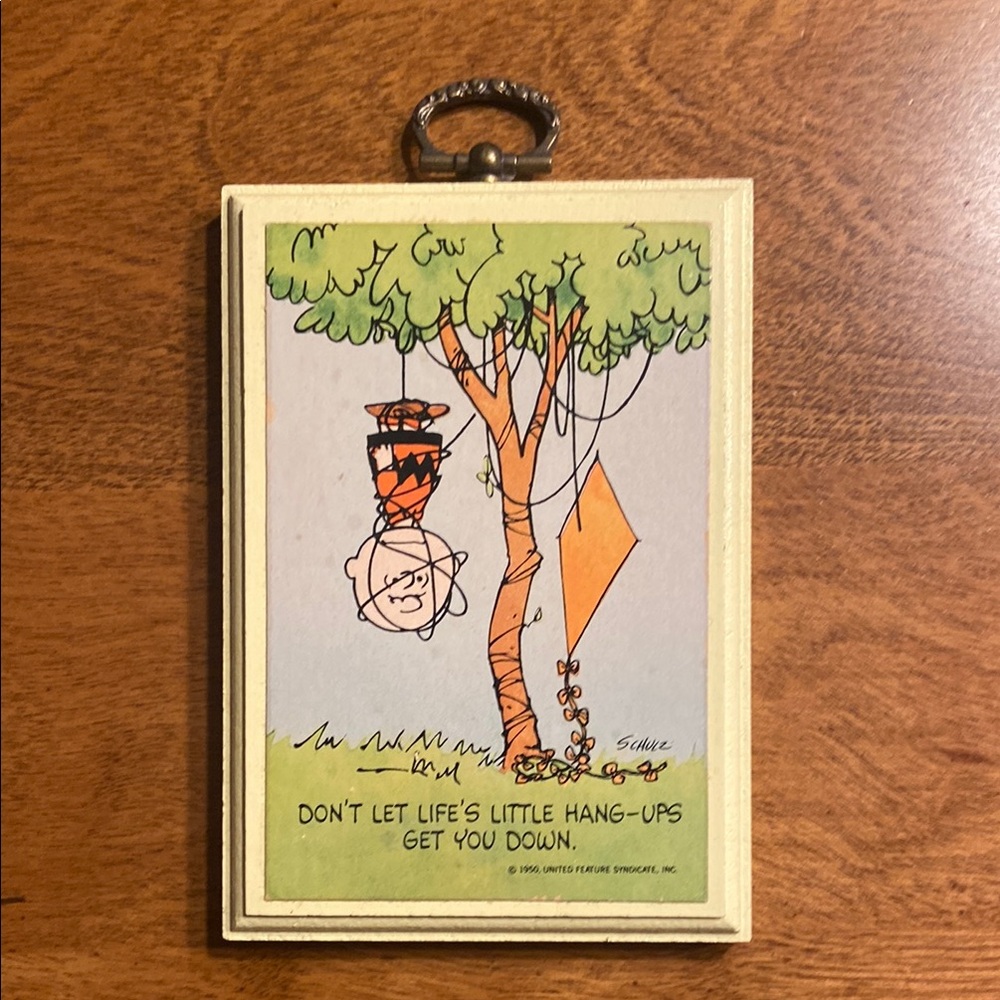 Vintage Peanuts Wall Art with Charlie Brown
